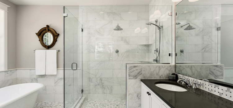 bathroom shower door installation in San Luis Obispo